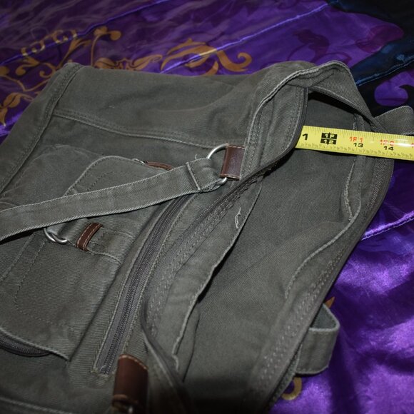 Vintage Army Military Camping Bug Out Cargo Bag Messenger Bag hobo Cross Body - Picture 15 of 15